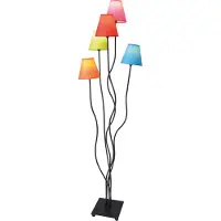 Naeve Näve Stehlampe Colori, für Wohn- / Esszimmer, Textil / Stoff / Seide, Junges Wohnen, Stehlampe