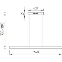 Knapstein Runa 152 LED-Pendelleuchte-Nickel matt-mit LED (2200K - 3000K)