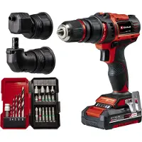 Einhell Akku-Bohrschrauber "TE-CD 18/45 3X-Li +22" Power X-Change, inkl. Akku 18V/2,0Ah, Ladegerät, Zubehör, Koffer