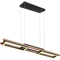 Globo Hängeleuchte Metall schwarz matt, LED
