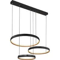 Globo Lighting Hängeleuchte Metall schwarz matt, LED