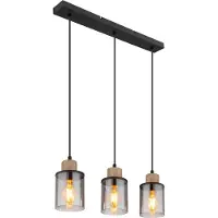 Globo Lighting Hängeleuchte Metall schwarz matt, 3x E27