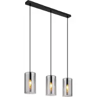 Globo Lighting |Hängeleuchte Metall schwarz matt, 3x E14