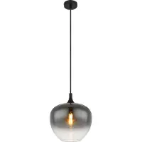 Globo Hängeleuchte Metall schwarz matt, 1x E27