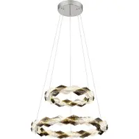 Globo Lighting Hängeleuchte Metall verchromt, LED