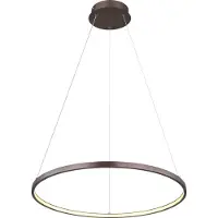 Globo Lighting |Hängeleuchte Metall kaffeefarben matt, LED