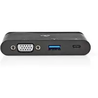Nedis TCARF220BK, USB 3.2 Gen 1 (3.1 Gen 1) Type-C, Schwarz, USB Typ-C, Metall, Kunststoff, 1 Stück(e)
