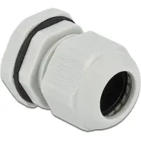 DeLOCK Kabelverschraubung PG19, 28mm, 10 Stück, grau