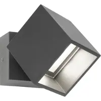 LCD LED Wandleuchte A-352945 aus Aluminium und Floatglas in Graphit schwenkbar