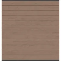 Traumgarten WPC-Sichtschutzzaun Rundum-Sorglos-Paket CLASSIC Mandel/Anthrazit Sichtschutz Steckzaun Lamellenzaun, 1 Ecke, 3,72 m,anthrazit,Einbetonieren,Klemmpfosten