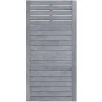 Traumgarten Sichtschutzzaun Holz NEO DESIGN Grau Gitter Sichtschutz Lamellenzaun, 89x179 cm