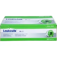 Leukosilk 2,5 cmx9,2 m 12 St Pflaster