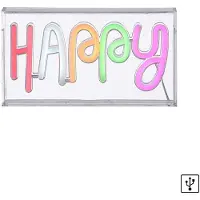 JUST LIGHT LED Dekoleuchte NEON SIGN Neon Schild USB Kinderzimmer Wohnzimmer, Kinderzimmer, Jugendzimmer