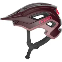 ABUS MTB-Helm CliffHanger - Fahrradhelm für anspruchsvolle Trails - mit großen Lüftungsöffnungen & TriVider Riemensystem - für Damen und Herren - Dunkelrot, Größe M (54-58 cm)