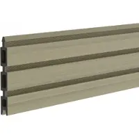 Traumgarten Sichtschutzzaun SYSTEM NEO PLATINUM Einzelprofil taupe-grau