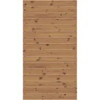 Traumgarten Sichtschutzzaun SYSTEM Rhombus Thermo-Holz Zaunfeld-Set, 90x184 cm