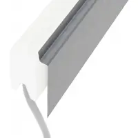 Traumgarten SYSTEM Blende für Lichtleiste einseitig Edelstahl V2A 180 cm