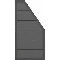 Traumgarten Sichtschutzzaun DESIGN WPC ALU Anschluss Anthrazit/Anthrazit Sichtschutz Lamellenzaun