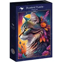 Bluebird Puzzle Florale Katze Puzzle 500 Stücke