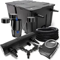 SunSun TeichFilter Set 60000l 36W Klärer NEO10000 80W Pumpe 25m Schlauch Skimmer