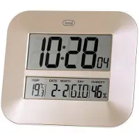 Trevi OM 3520 D, Digitaler Wecker, Rechteck, Bronze, LCD, Akku, AA