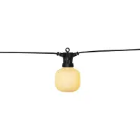 Star Trading 12.476-73, Leichte Dekorationskette, Schwarz, IP44, 10 Glühbirne(n), LED, 2 W