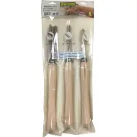 Record Power Drechselstahl Drechselmesser Premium 3-tlg. für Längsholz