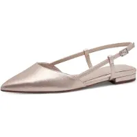 Tamaris Damen Pumps Slingback flach mit spitzer Form 1-29405-44, Größe:41 EU, Farbe:Rosa