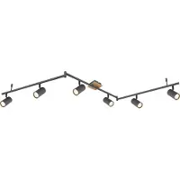 Globo Lighting Strahler Metall Graphit, 6x GU10