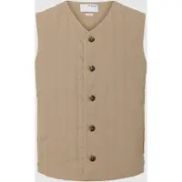 SELECTED MEN Herren Sakkos Slhalbert Gilet - Zand - Größe S