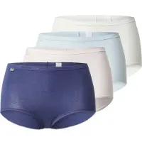 Sloggi Maxislip "Basic+ Maxi" 4er Pack, perfekter Sitz, besonders weiche Nähte, Cotton-Mix, Multipack