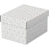 Esselte 628280, Aufbewahrungsbox, Weiß, Rechteckig, Karton, Karton