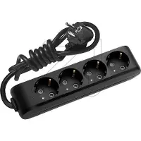 Panasonic 4-fa.Steckdosenleiste 1,5m schwarz