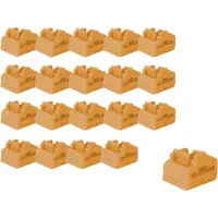 Lindy RJ45 Port Schloss (ohne Schlüssel) (orange, 20 Stück, Code Orange)