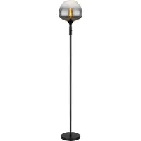 Globo Stehleuchte Metall schwarz matt, 1x E27