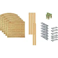 Tetzner & Jentzsch Zaun / Sichtschutzzaun / Maxi-Bogen 3, (Set), 5 Elemente, LxH: 954x180 cm