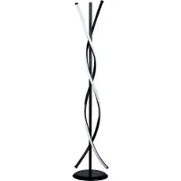 Opviq , Roller Black - White, Stehlampen, Weiß, Aluminium, 25 x 25 x 125 cm