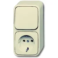Busch Jaeger 2601/6/2300 EAP, CEE 7/3, 2P+E, Beige, CE, 250 V, 16 A