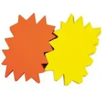 Agipa Signal-Etiketten "Stern", gelb/orange, 240 x 320 mm