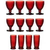 Villeroy & Boch Gläser-Set "Wein- & Longdrinkgläser Boston Coloured 12er Set" Spülmaschinenfest