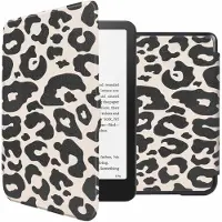 IMoshion Design Slim Hard Case Klapphülle für das Amazon Kindle Paperwhite (2024) / Paperwhite Signature Edition (2024) / Colorsoft (2024) / Colorsoft Signature Edition (2024) - Leopard