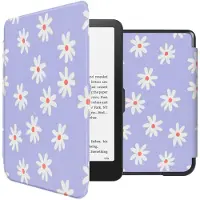 IMoshion Design Slim Hard Case Klapphülle für das Amazon Kindle Paperwhite (2024) / Paperwhite Signature Edition (2024) / Colorsoft (2024) / Colorsoft Signature Edition (2024) - Flowers Distance