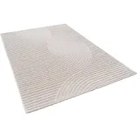 Pergamon In & Outdoor Teppich Flachgewebe Classy Creme Modern, Größe:80x150 cm