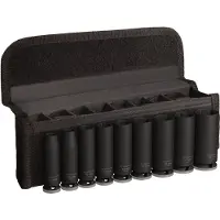 Bosch Accesorios PRO Impact Steckschlüsselsatz Set, 3/8", tief, 9-tlg.