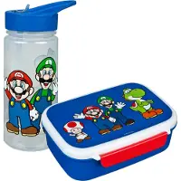 Super Mario Lunchbox "Super Mario", (Set, 2 tlg.), mit Trinkflasche
