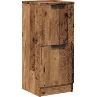 vidaXL Sideboards 2 Stk. Altholz-Optik 30x30x70 cm Holzwerkstoff