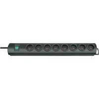 Brennenstuhl Primera-Line Zuleitung 8-fach 2 m schwarz (B1153304028)