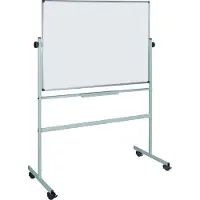 BI-Office TROCKENPLATTE. MAGN., 150X120CM, DREHBAR, MOBIL, LACKIERT, ALU-GESTELL. GRV040
