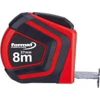 Format Taschenbandmaß Autolock 8m x 27mm weiß