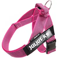 JULIUS K-9 16501-IDC-PN-15, Hund, Halftergeschirr, L, Pink, Polyester, Afghan Hound, Bulldogge, Dalmatian, Deutscher Schäferhund, Golden Retriever, Greyhound, Hamilton...